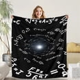 thumbnail image 6 of 300GSM Heavy-Duty Math & Physics Themed Fleece Blanket - Large Black/White Science Print with Greek Letters (α,β,γ,δ,ε,σ,τ) - Super Soft Flannel All-Season Throw for Bed, Sofa, Travel - Gift for Math, 6 of 10