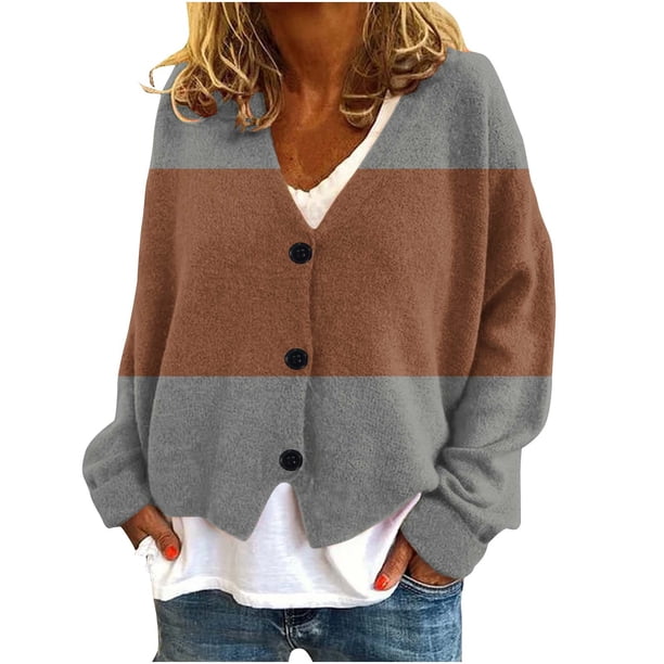 Puntoco Chaqueta Informal Con Botones Y Estampado De Moda Para Mujer
