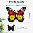 thumbnail image 7 of Kabuer Butterfly Wall Decor, Hanging Butterfly Art for Outdoor, Garden, Patio, Gift 4 Pack, Metal, 7 of 7