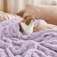 thumbnail image 4 of Manta Bedsure Lavender Fog, forro polar para sofá, 130 x 150 cm, 4 of 7