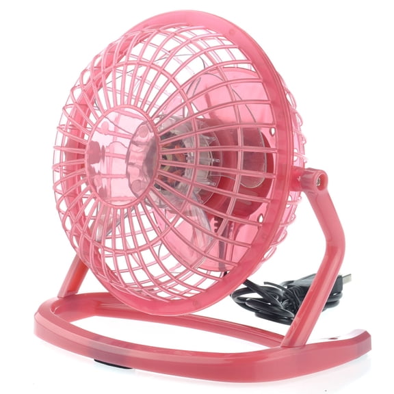 COMPUKAS USB Port Fan Pink Ultra-Quiet Strong Wind Dc 5V Power Consumption