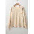 thumbnail image 4 of Women's Apricot Corded Drop Shoulder Long Sleeve Top - [ZhiHiMeRi] | (US 4-6)S, 4 of 11