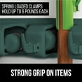 thumbnail image 4 of GORILLA GRIP Wall Mount Organizer, Hooks and Slots to Hold Mop, Broom, Tools, Easy Install, 6 Hooks 5 Slots, Hunter Greeen, 4 of 9