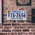 thumbnail image 3 of Placa Metal Vintage Virginia Pintura Hierro Rectangular Arte La Pared 30x15cm, 3 of 9