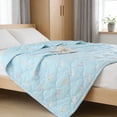 thumbnail image 3 of Ohufall Cooling Comforter Lightweight Quilt Summer Bedding Washed Cotton Thin Quilt Soft Washable Quilt Core For Dormitory, 3 of 6