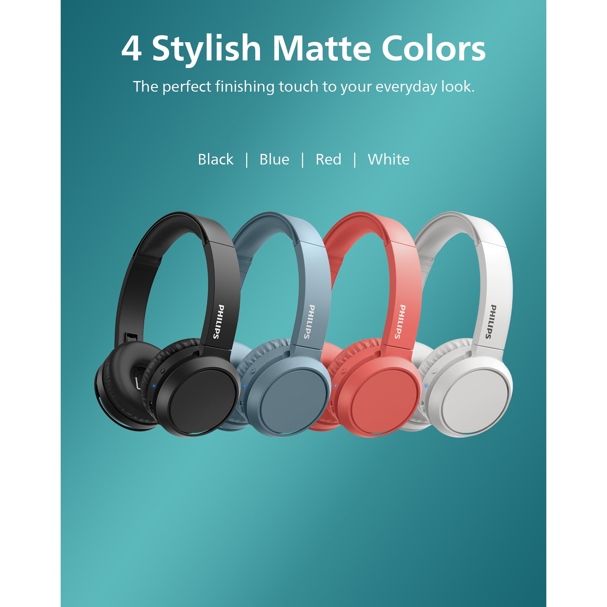 Philips H4205 Bluetooth Stereo Wireless Headphones with 32mm