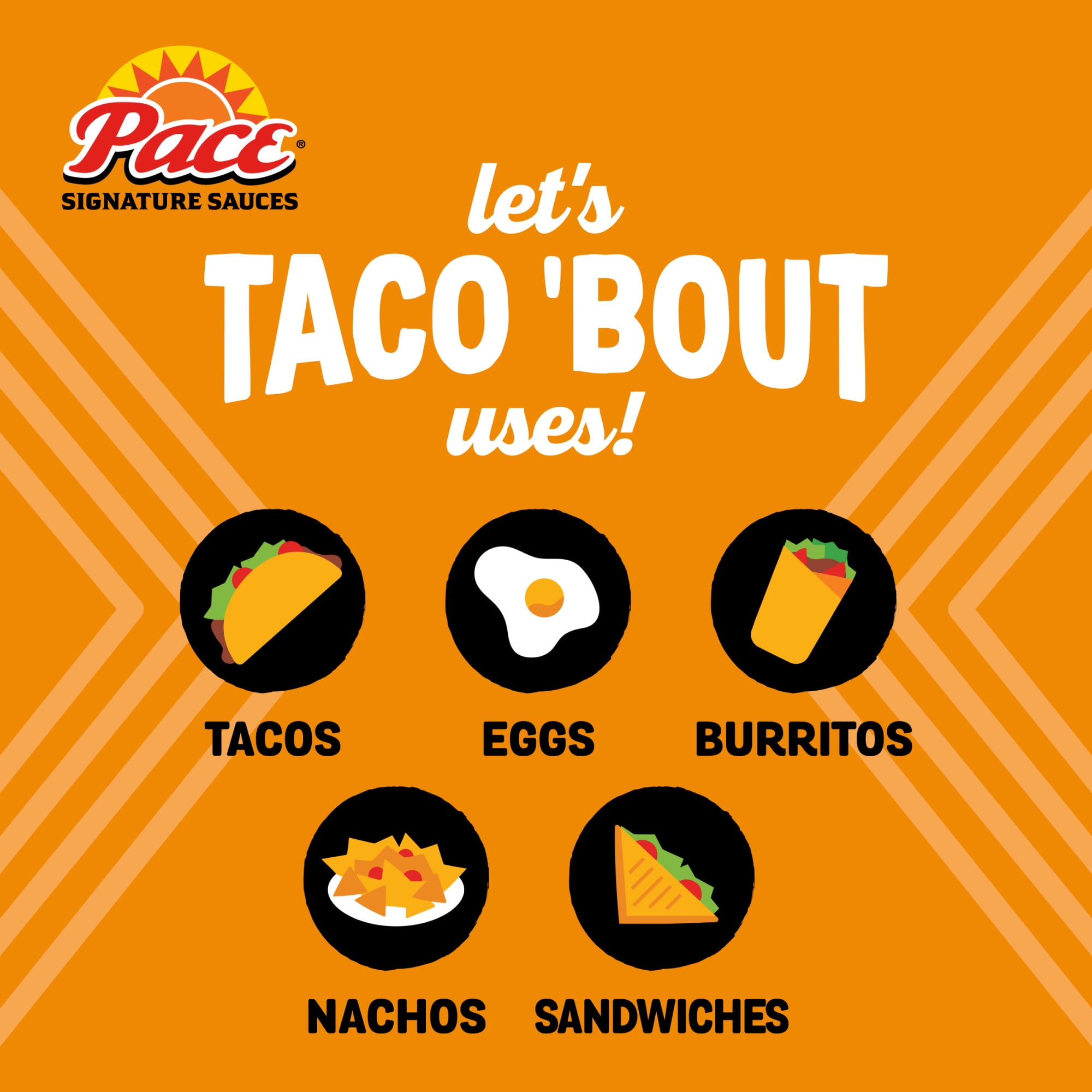 (3 pack) Pace Classic Taco Signature Sauce, 10.8 oz Bottle
