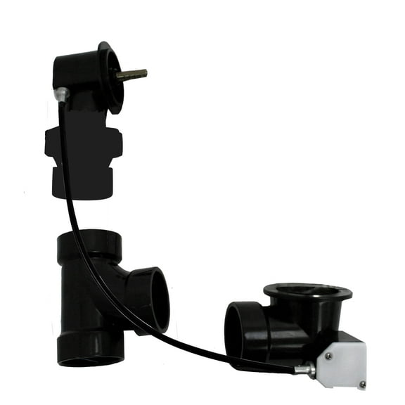 Westbrass D50A27BJ-LT 27" Cable Drive Standard Bath Drain Trim Kit with Ball Joint Elbow and Sch. 40 ABS Fittings, Rough Only