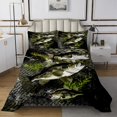 thumbnail image 1 of Erosebridal Big Pike Fish Coverlet Set Queen, Vintage Fish Scale Bedding Set, Rustic Farmhouse Decor 3 Pieces, 1 of 5