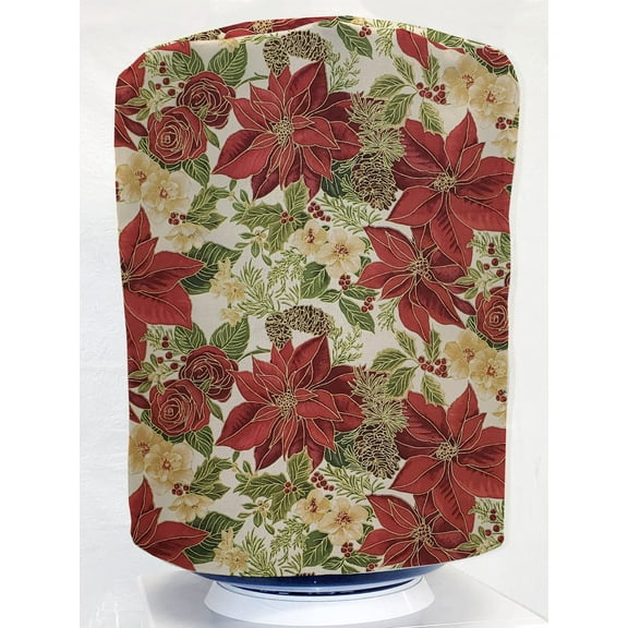 Christmas Poinsettia Water Bottle Cover by Penny's Needful Things (3 Gallon Cover)(Down Spout)