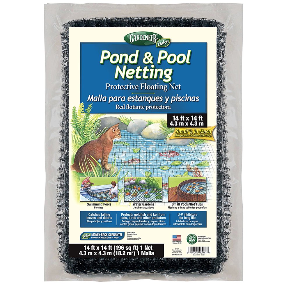 Gardeneer Pond & Pool Netting Protective Floating Net 14' x 14' 14ft x