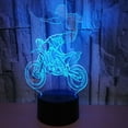 thumbnail image 1 of Lámpara de ilusión óptica con luz nocturna LED 3D con 16 colores cambiantes y control remoto táctil inteligente, lámpara de noche para niños, regalo de cumpleaños de Navidad para niñas y niños, motoci, 1 of 5