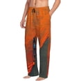 thumbnail image 6 of Xecao Orange Net Fishing Boat Print Men's Straight Lounge Pajama Pants - The Ultimate in Comfortable Sleepwear-Medium, 6 of 6