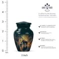 thumbnail image 2 of JAGASY Elephant Urn for Ashes Adult Male - Green Handmade Small Urn for Ashes for Women - Keepsake Cremation Urns for Mother - River Tree Decorative Urns for Mom & Dad - (3 Inch), 2 of 7