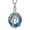 S-Blue, variant on Crystal Cremation Jewelry Tree of Life Urn Necklace for Ashes with Circle Crystal Memorial Keepsake Jewelry w/Funnel Filler Gifts for Women / Friends / Love Ones