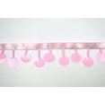 thumbnail image 1 of Altotux Beaded Trim 1-1/2" Multi-Color Round Sequins Glass Bead with 3/8" Ribbon (Pink), 1 of 1