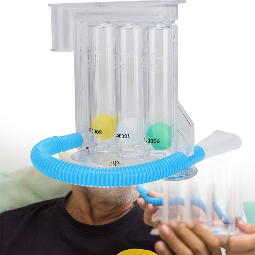 Tebru Deep Breathing Lung Exerciser Incentive Spirometer Breath Measurement System, Breath