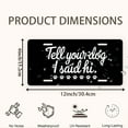 thumbnail image 2 of License Plate, Dog Greeting with Paw Prints Decorative Front,Personalized Stainless Steel License Plate Cover For Men Women,12.2" X 6.2", 2 of 7