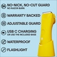 thumbnail image 2 of Meridian Trimmer Plus Body Hair Manscaping Trimmer Adjustable Guard Usb C Charging Flash Light Travel Lock Charging Dock Bikini Trimmer Mens Body Hair Trimmer - Solar, 2 of 5