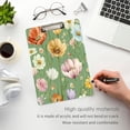thumbnail image 5 of 12.5x9 Inch Acrylic Clipboard with Metal Clip – Single-Sided Print & Retractable Hook，Watercolor Pastel Flowers Tulips, 5 of 8