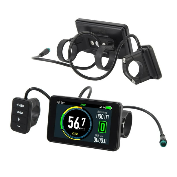 Écran LCD pour Vélo Électrique, Panneau LCD en ABS pour Accessoire de Vélo Écran LCD pour Vélo Électrique, Panneau LCD en ABS pour Accessoire de Vélo