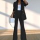 thumbnail image 1 of Traje de mujer de dos piezas, traje de mujer de dos piezas, traje de mujer de dos piezas, traje de pantalón largo, consiga más, 1 of 6