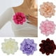 thumbnail image 2 of Xiao Hua Exquisito broche de satén, 2 broches de rosa, broche de moda para fiestas, bailes y banquetes, azul, 2 of 4