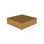 22x22x6 Kraft Brown Corrugated Shipping Boxes, 32 ECT, Qty 25