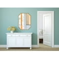 thumbnail image 4 of Hamilton Hills Gold Framed Mirror - Wall-Mounted Scalloped Mirror 30 X 40, 4 of 6