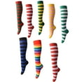 thumbnail image 5 of TINYSOME High Striped Socks Cute Striped Tube Sock Long Tube Sports Socks for Women Girls, 5 of 21
