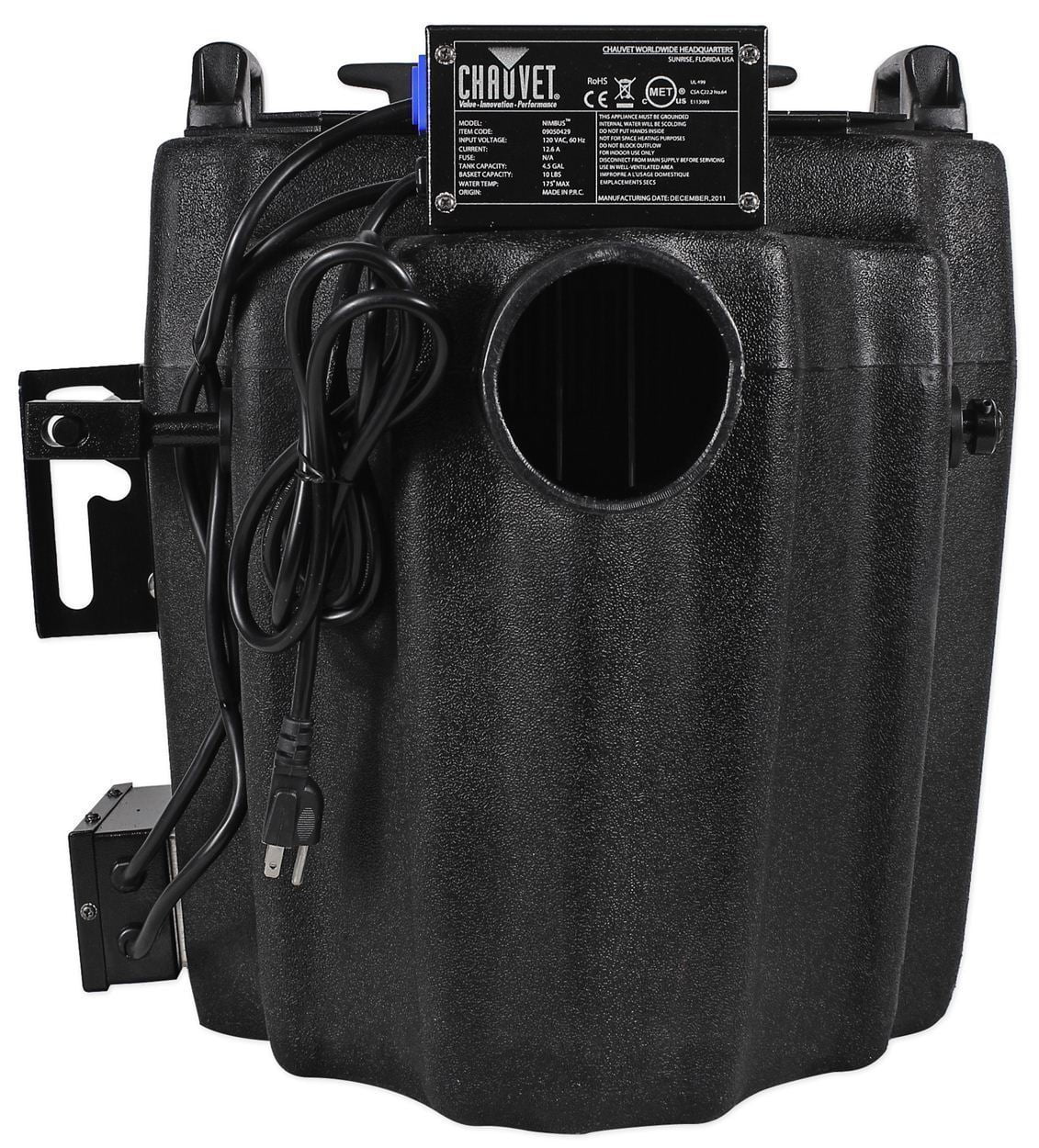 Chauvet DJ Nimbus Plug/Play Dry Ice Fog Machine+Nimbus Cart+2 Free Strobe Lights