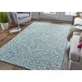 thumbnail image 2 of Feizy Belfort Transitional Medallion, Blue/Ivory/Green, 2' x 3' Accent Rug Easy Care Stain Resistant Water Resistant Vintage Damask Design Carpet for Living Dining Bed Room, 2 of 4