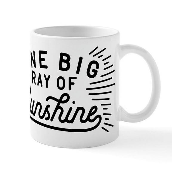 CafePress - One Big Ray Of Sunshine Mug - 11 oz Ceramic Mug - Novelty Coffee Tea Cup
