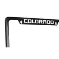 thumbnail image 3 of Chevrolet Colorado wordmark black coated metal license plate frame holder, 3 of 4