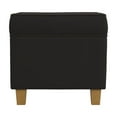 thumbnail image 5 of HomePop Square Storage Ottoman, Chocolate Brown Velvet, 5 of 10