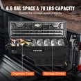 thumbnail image 5 of VEVOR Truck Bed Storage Box, Lockable Swing Case with Password Padlock, 6.6 Gal/25 L ABS Wheel Well Tool Box, Waterproof and Durable, Compatible with Ford Super Duty 2017-2021, Passenger Side, 5 of 9