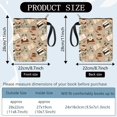 thumbnail image 2 of Funda de tela para libro de café, bolsa con cremallera y funda adicional, juego de té de tela, hojas, protector rectangular, bolsa de envoltura lavable, 2 of 9