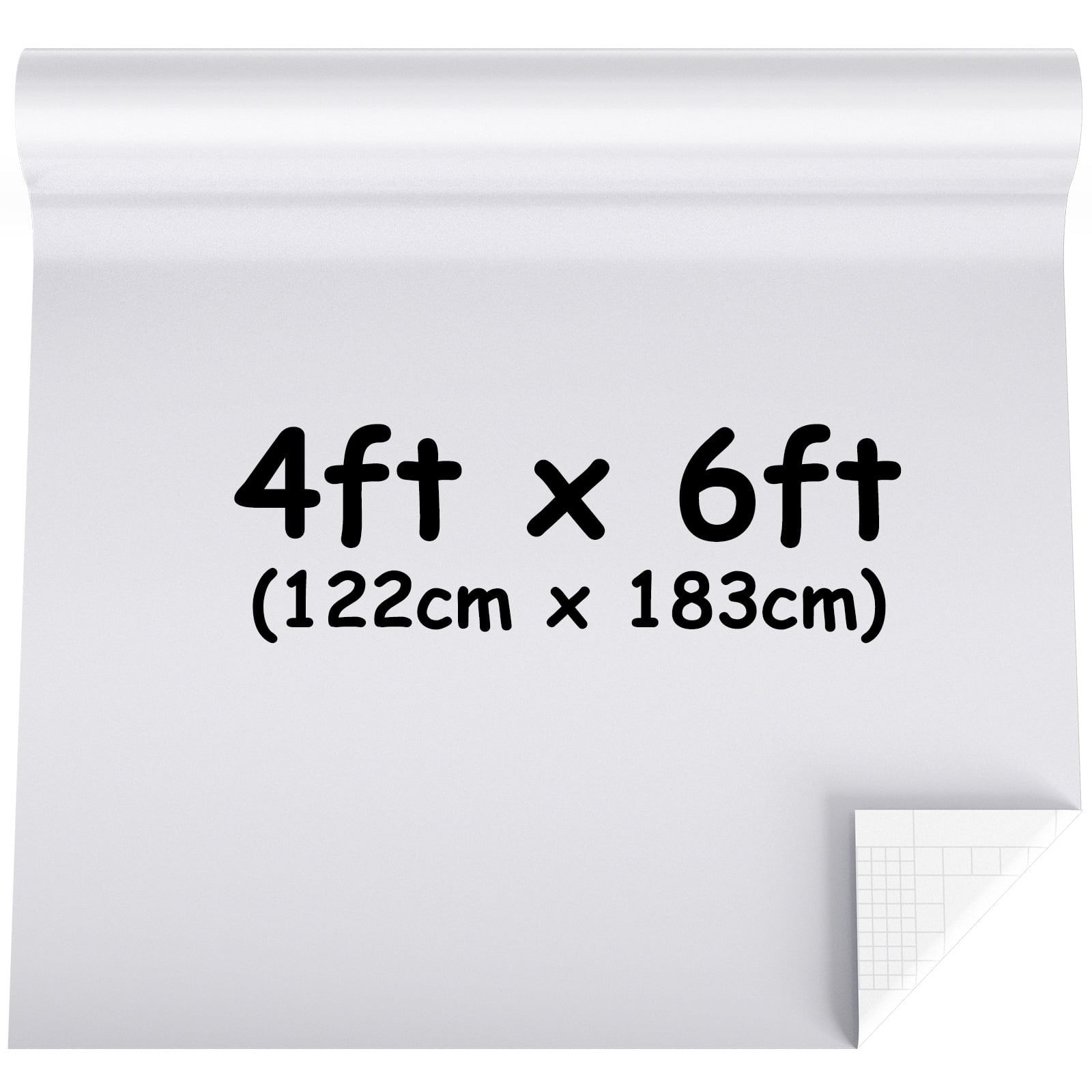 VEVOR White Board Paper Dry Erase Sticker for Wall 6x4 ft
