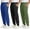 03: Blue, Black, Army Green, variant on ASUDESIRE 3 Pack Men's Athletic Pants Sweatpants Workout Jogger with Pockets for Running Jogging Hiking Upgraded Premium Fabric
