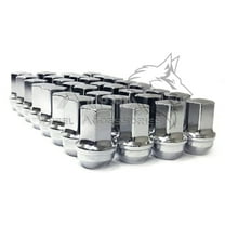 32Pc Chrome Factory Style Lug Nuts 14x1.5 For Chevy GMC Silverado 2500 3500 HD