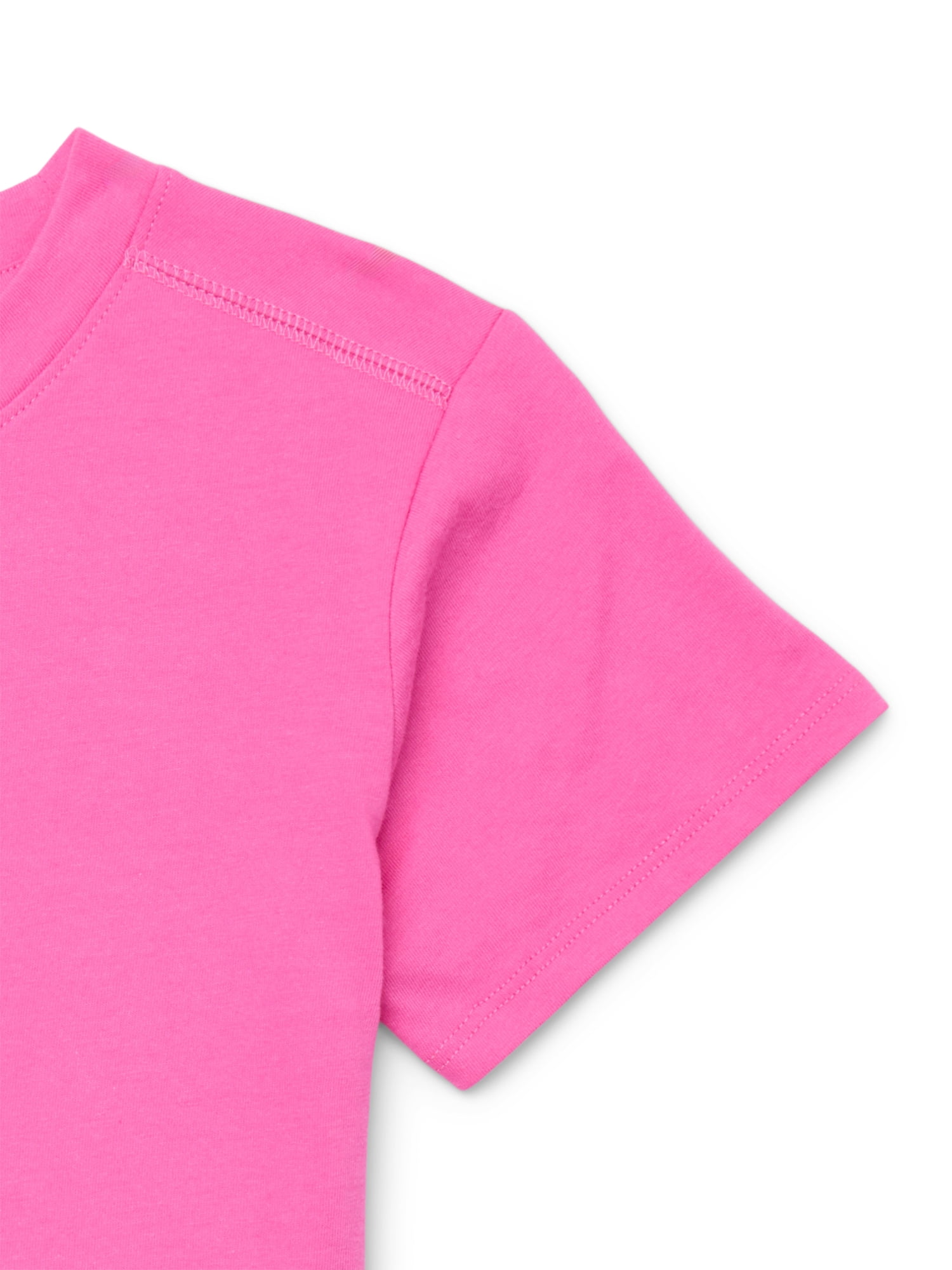 Athletic Works Girls Graphic Tee with Short Sleeves, Sizes 4-18 & Plus