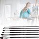 thumbnail image 2 of 6Pcs Painting Brush Weasel Hair Birch Handle Gouache Watercolor Drawing Pen Art SuppliesEven Number Set, 2 of 3