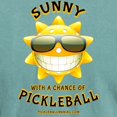 thumbnail image 3 of CafePress - Pickleball Sun With A Chance Of Pickleball Men's C - Mens Comfort Colors Shirt, 3 of 5