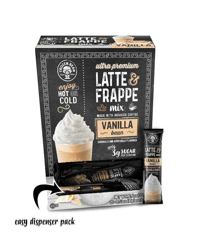 Frozen Bean Ultra Premium Vanilla Bean Latte & Frappe 20Pk