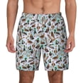 thumbnail image 3 of Uemuo Mallard Ducks Wild Birds1 Pattern Mens Swim Trunks Quick Dry Board Shorts with Mesh Lining, Stretch Beach Shorts Quick Dry No-Chafing Board Shorts-X-Large, 3 of 9