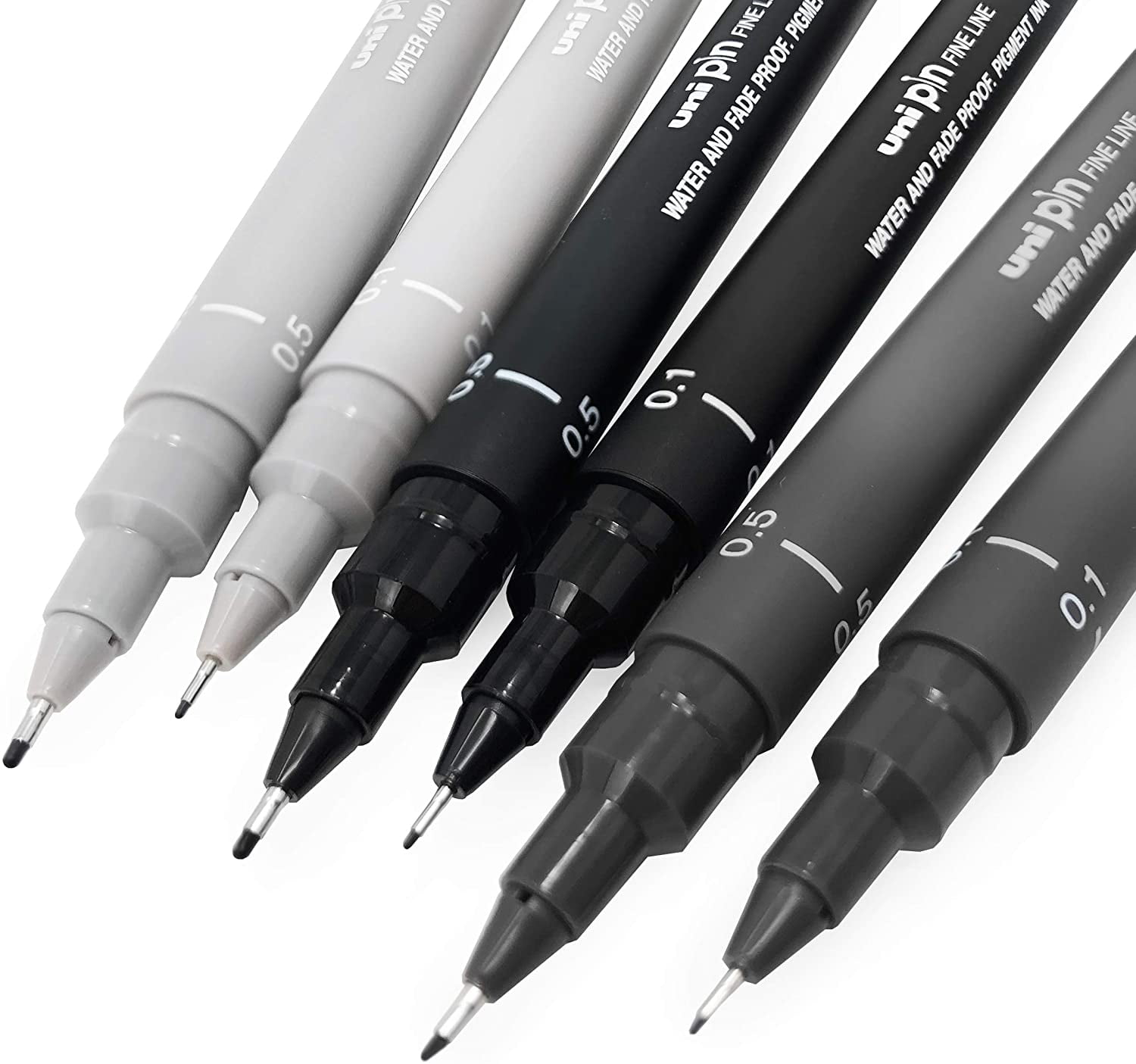 Single 1.2mm Nib Black Ink Uni Pin Fineliner Drawing Pen