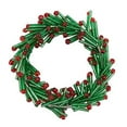 thumbnail image 2 of Fennco Styles Hand Beaded Christmas Wreath Design Decorative Napkin Rings, Set of 4 - Green Glass Beads Napkin Holders for Home, Dining Table, Banquets, Holiday Décor and Special Occasion, 2 of 4