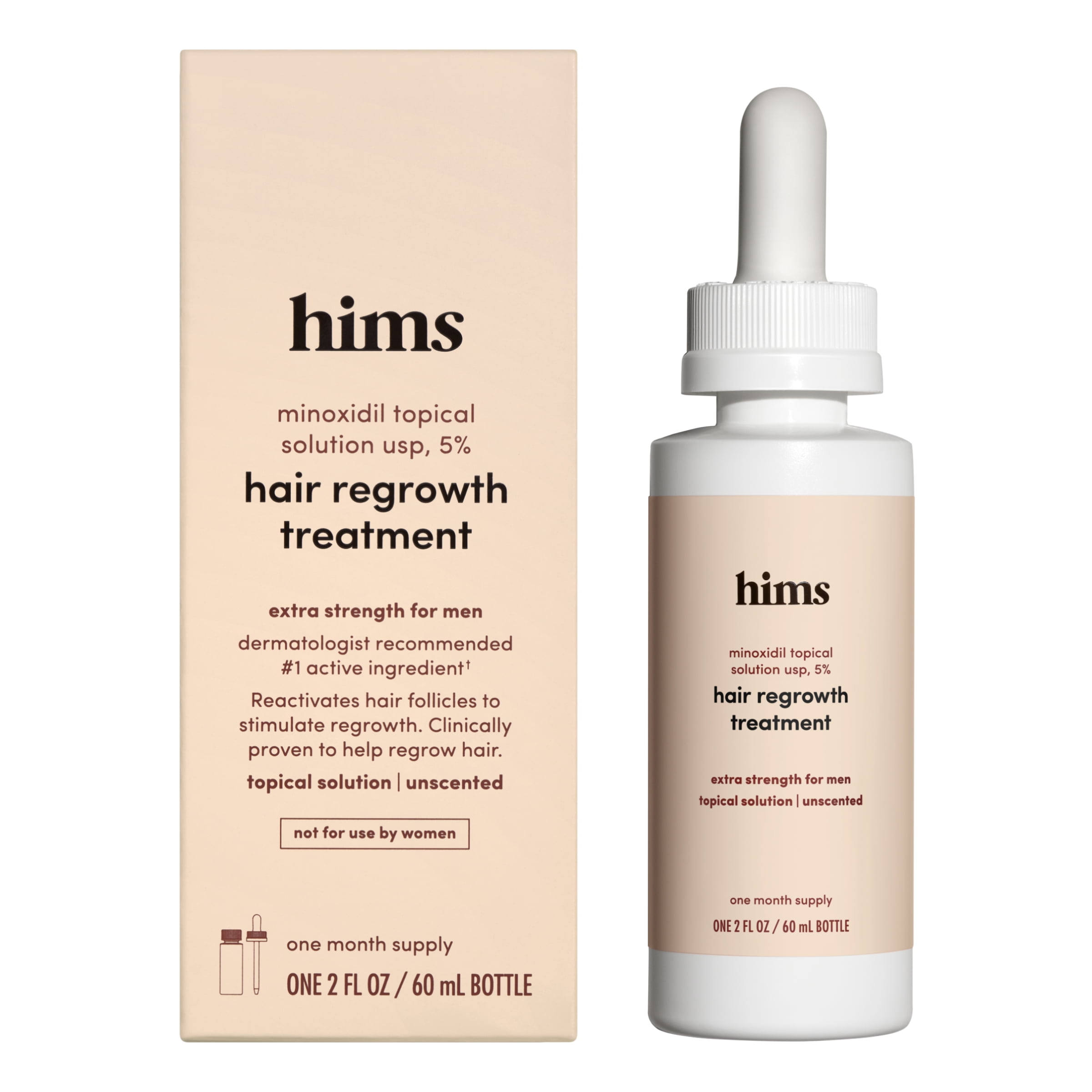 Hims Minoxidil 5% Topical Solution, Hair Loss & Regrowth Treatment for Men,  2 fl oz 