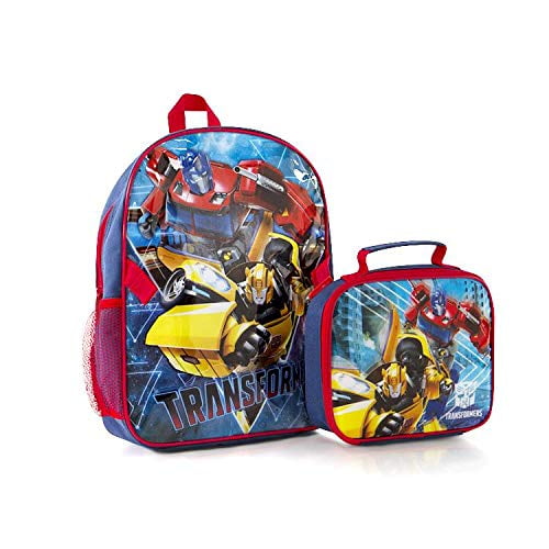 Transformers Comics Boys Backpack Insulated Lunch Box Pencil Case Cross Bag Lot 