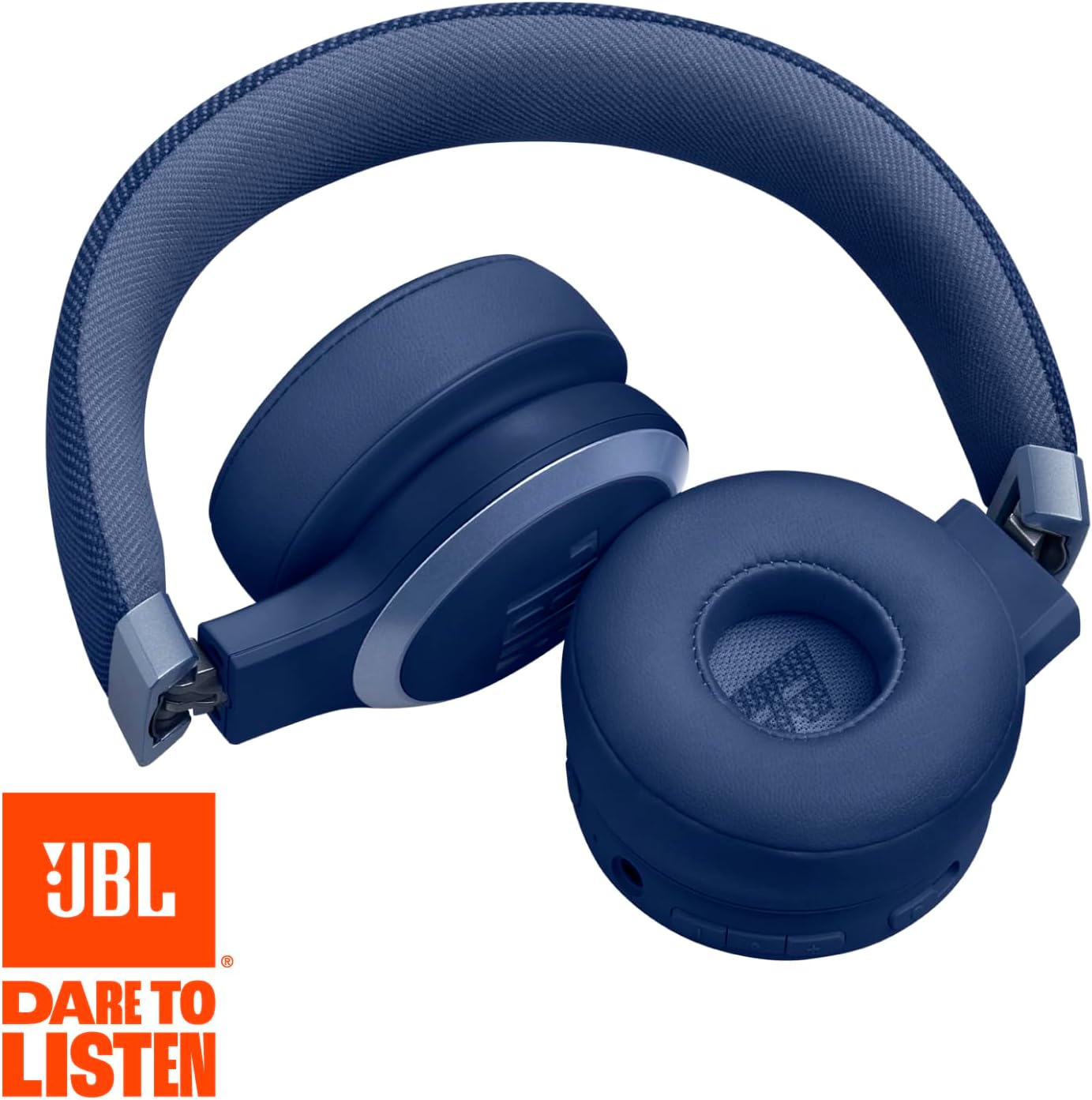 Open Box JBL Live 670NC - Wireless On-Ear Headphones with True Adaptive Noise Cancelling - Blue
